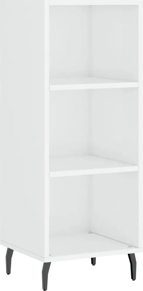vidaXL magasfényű fehér szerelt fa tálalószekrény 34,5 x 32,5 x 90 cm