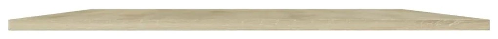 4 db sonoma-tölgy színű forgácslap könyvespolc lap 80x20x1,5 cm