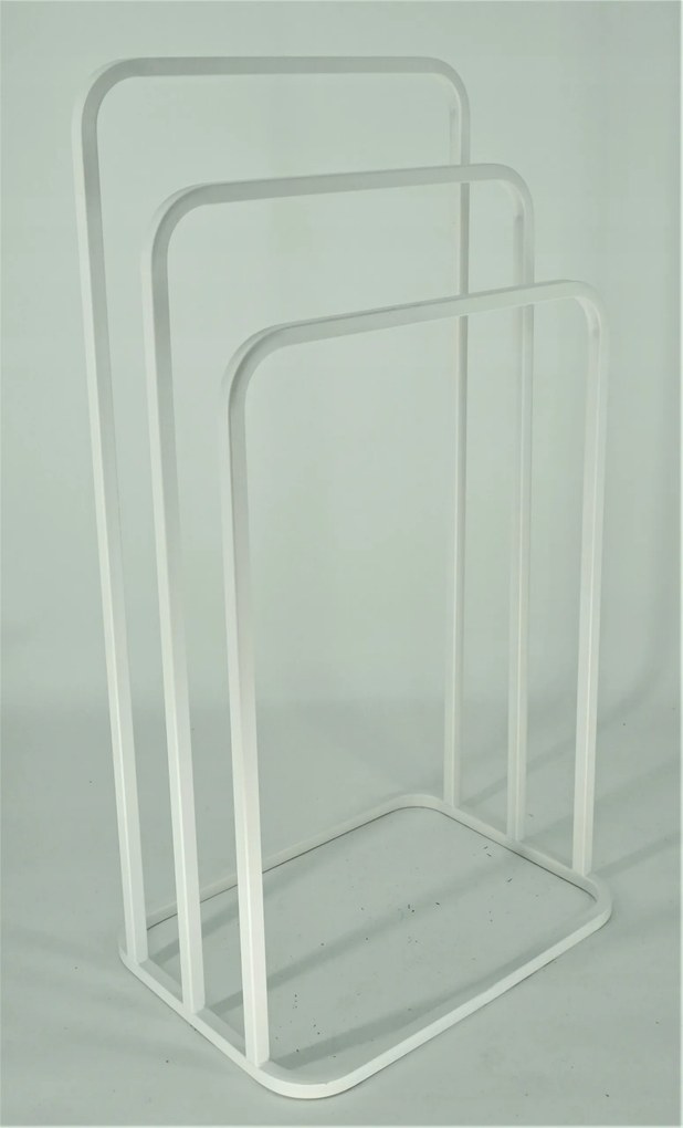 Round Törölközőtartó 3 karos fém fehér