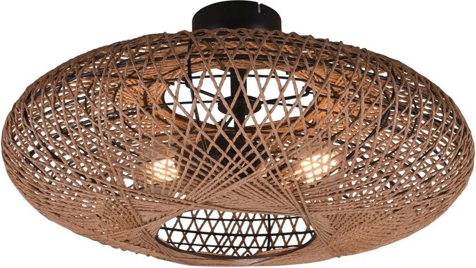 TRIO 612300236 HEDDA Japandi Mennyezeti Lámpa Barna, Fekete E27 IP20