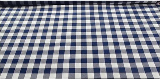 Mg Tk foltálló asztalterítő Kockás sötétkék 1x1cm széles 170cm , 1,0mb Kupon