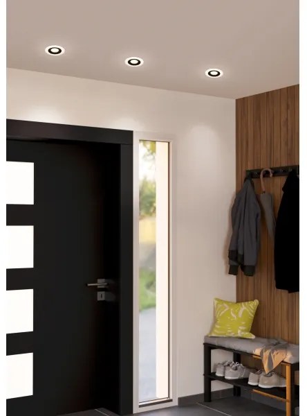 Eglo 900915 - KÉSZLET 3x LED Beépíthető lámpa CALONGE 3xLED/4,8W/230V fekete