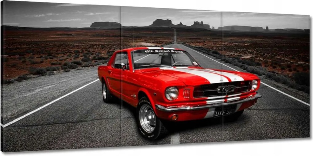 Vászonkép 150x70 Piros Ford Mustang