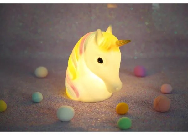 Globo 28052 - LED gyereklámpa UNICORN LED/1W/USB/3xAA