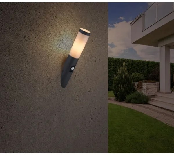 Globo 3157AS - Kültéri fali lámpa érzékelővel BOSTON 1xE27/15W/230V IP44