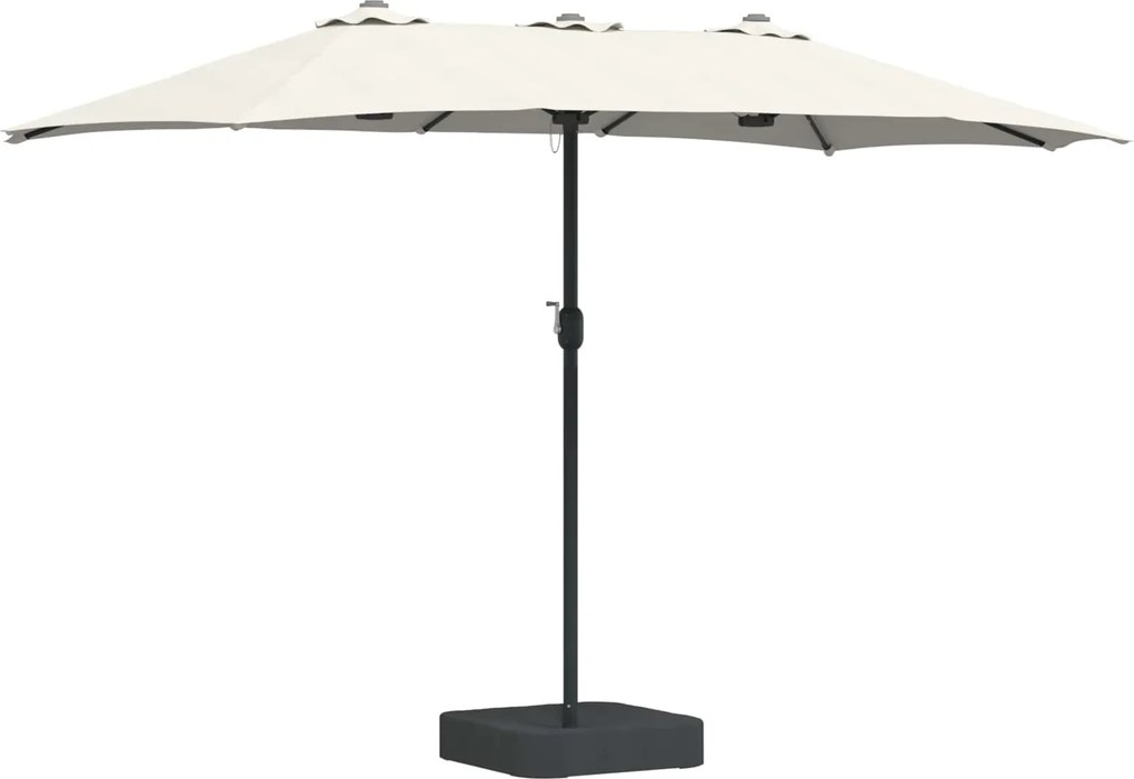 vidaXL Kerti napernyő Homok és Antracit 385 x 209 x 244 cm Poliészter