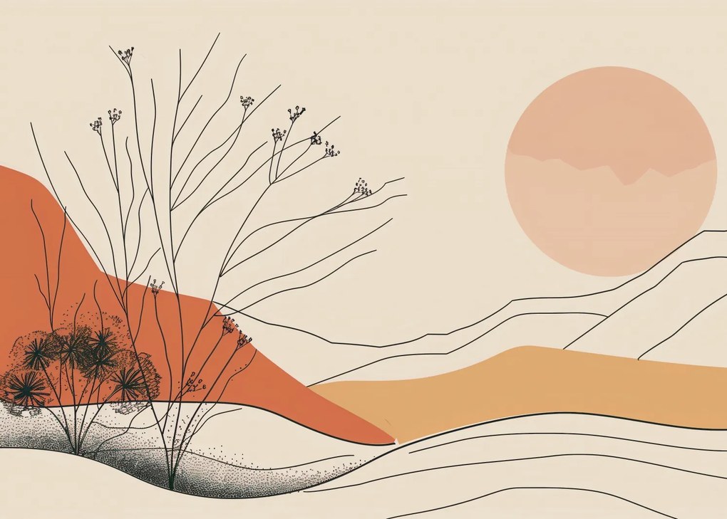 Poszter 35x25cm Sivatagi dűne