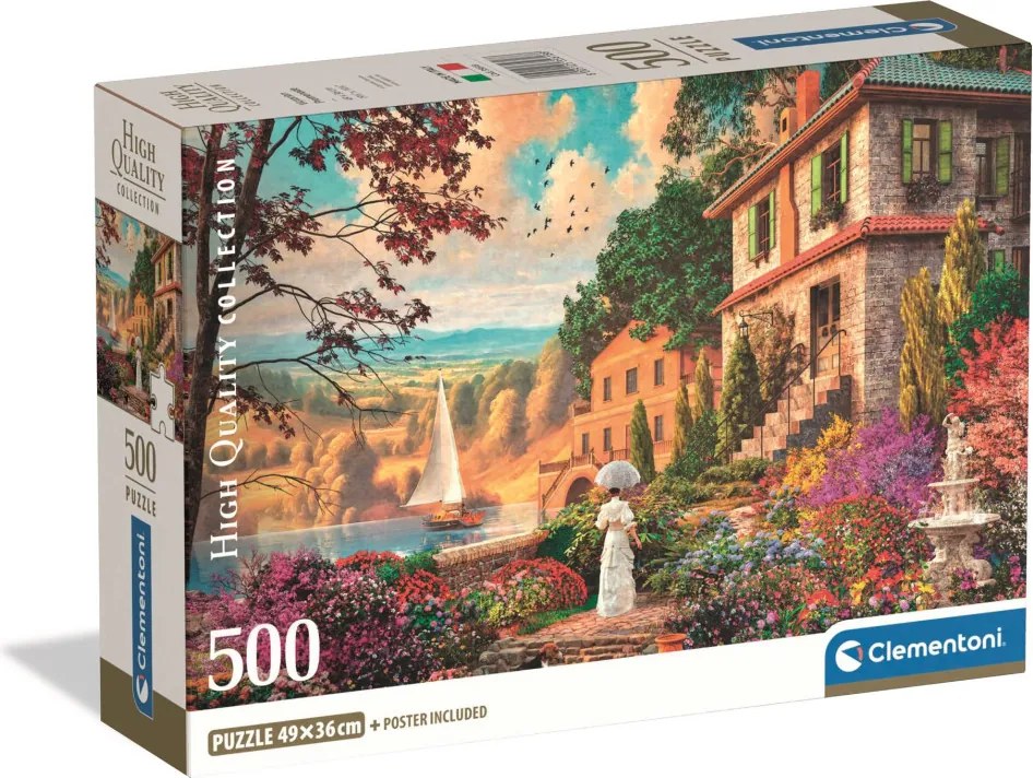 Tájkép Victorian Promenade 500 db-os Compact puzzle Clementoni