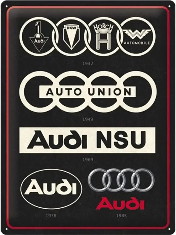 Fém tábla Audi - Logos