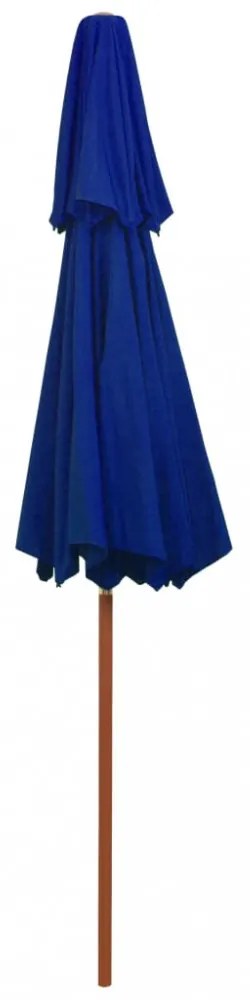kék kétszintes napernyő farúddal 270 cm