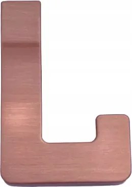 Bútorakasztó fali akasztó szimpla réz