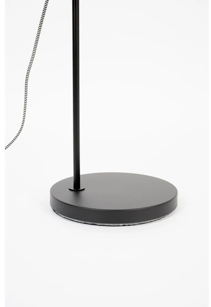 Fekete állólámpa fém búrával (magasság 135 cm) Landon – White Label