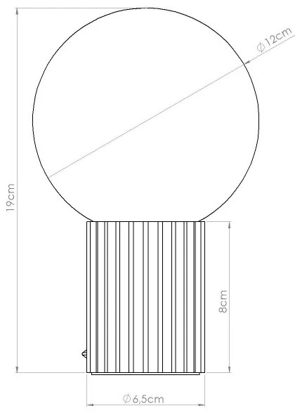 Sollux SL.1726 - Asztali lámpa HALO 1xG9/8W/230V átm. 12 cm zöld