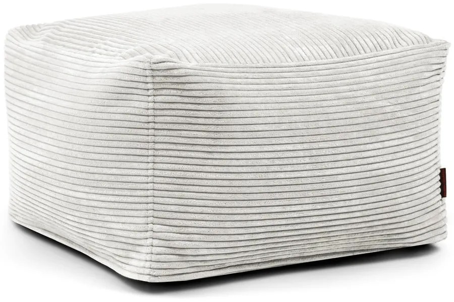 Krémszínű kordbársony babzsákfotel Softbox MooG – SLOWDOWN