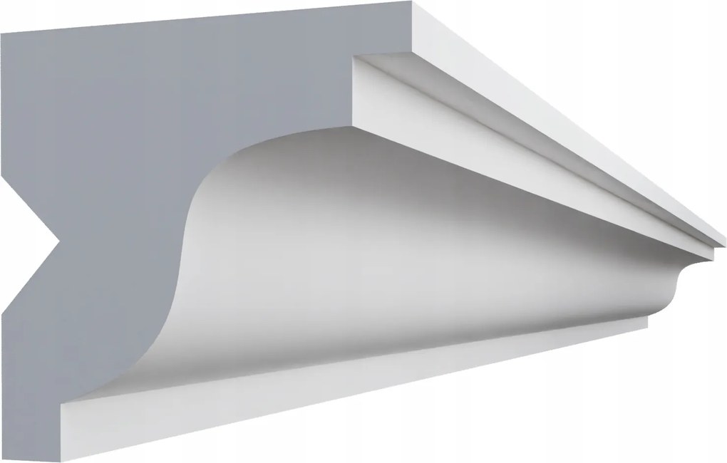 LED-es függönykarnis léc 2m DLO13 9cm x 9cm álcázó sínvédő dísz