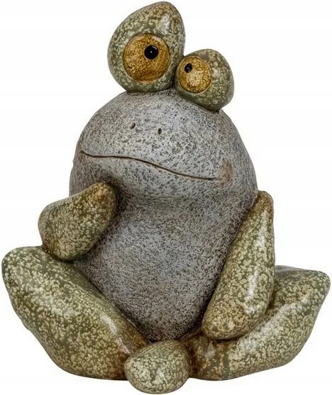 Dekorációs béka kerti ház figura 25cm