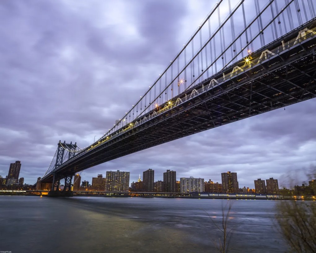 Poszter 50x40cm Manhattan híd és New York panoráma 3, Assaf Frank