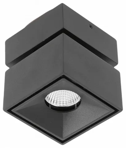 Lámpa Mennyezeti BIANCO, 8W, 680lm, AC220-240V, 50/60 Hz, PF>0,9, Ra≥80, IP20, IK06, 36°, 4000K, kocka, fekete