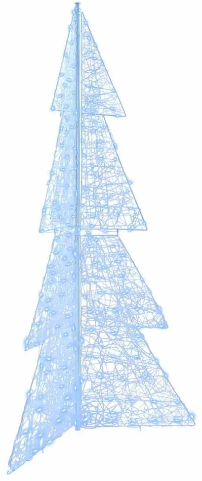 Karácsonyfa 240 LED-del Hideg Fehér 180 cm Akril