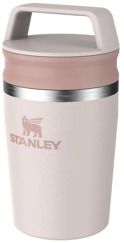 Világos rózsaszín rozsdamentes acél termobögre 230 ml Café-To-Go Travel Mug Rose Quartz – Stanley