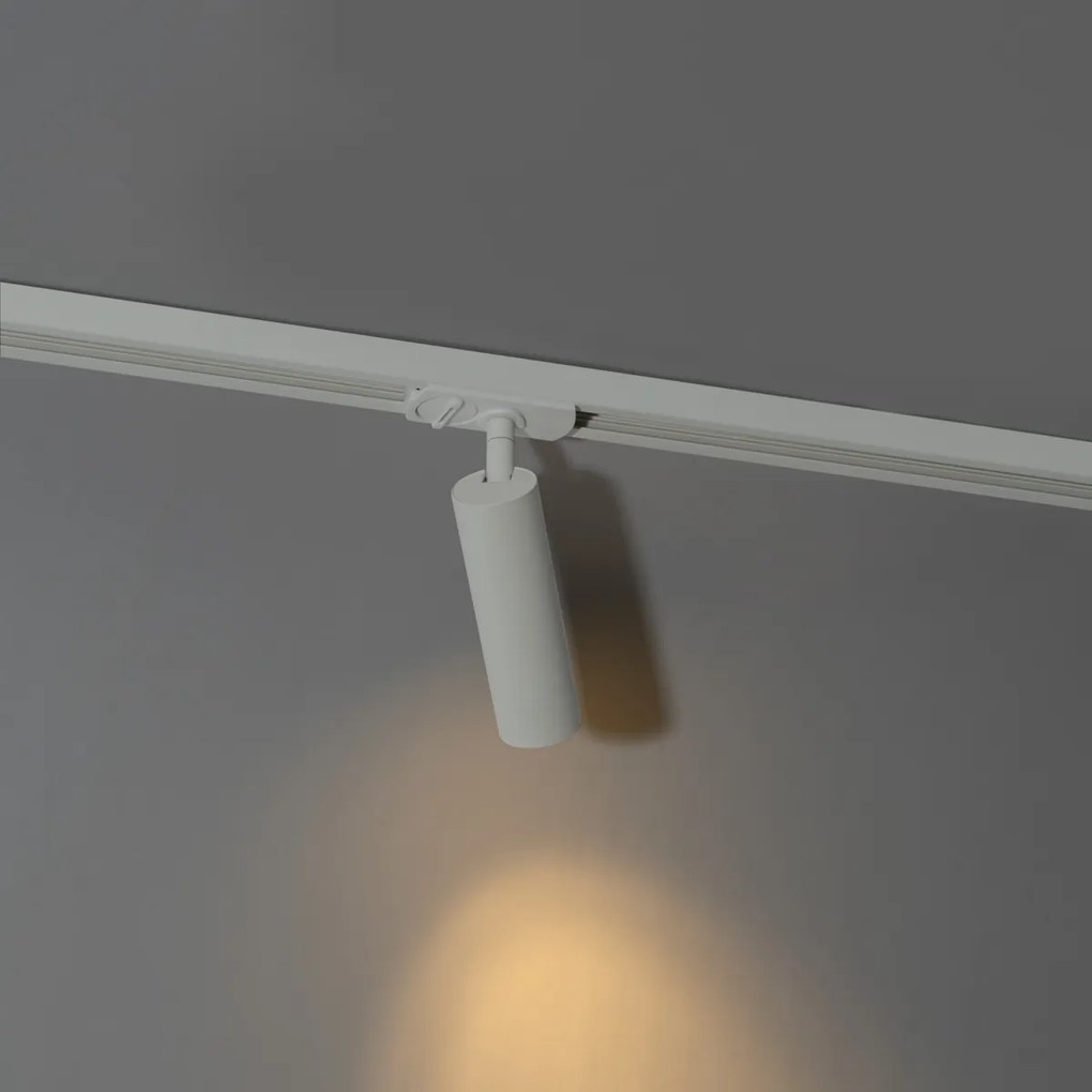 Modern fehér spotlámpa 1-fázisú 35 mm-es sínrendszerhez - Iconic Jeana Luxe