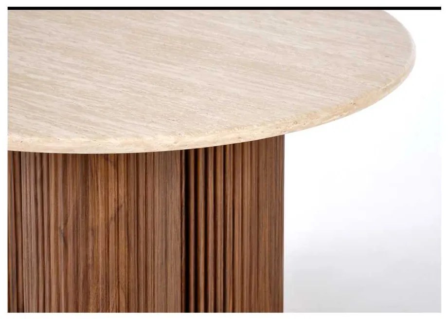 Donovan dohányzóasztal, kő / dió