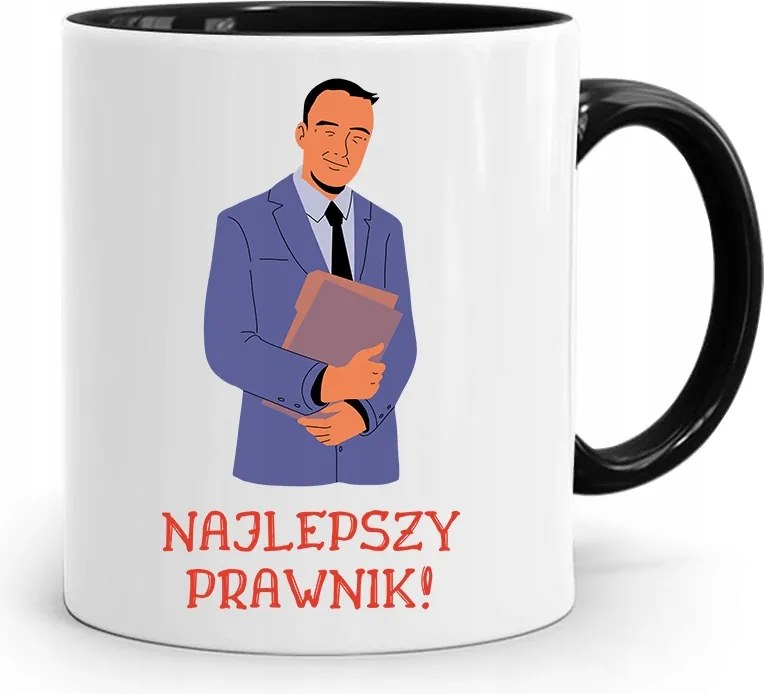 Fekete Bögre Ügyvédnek Mr. Mecenas fényképes nyomattal