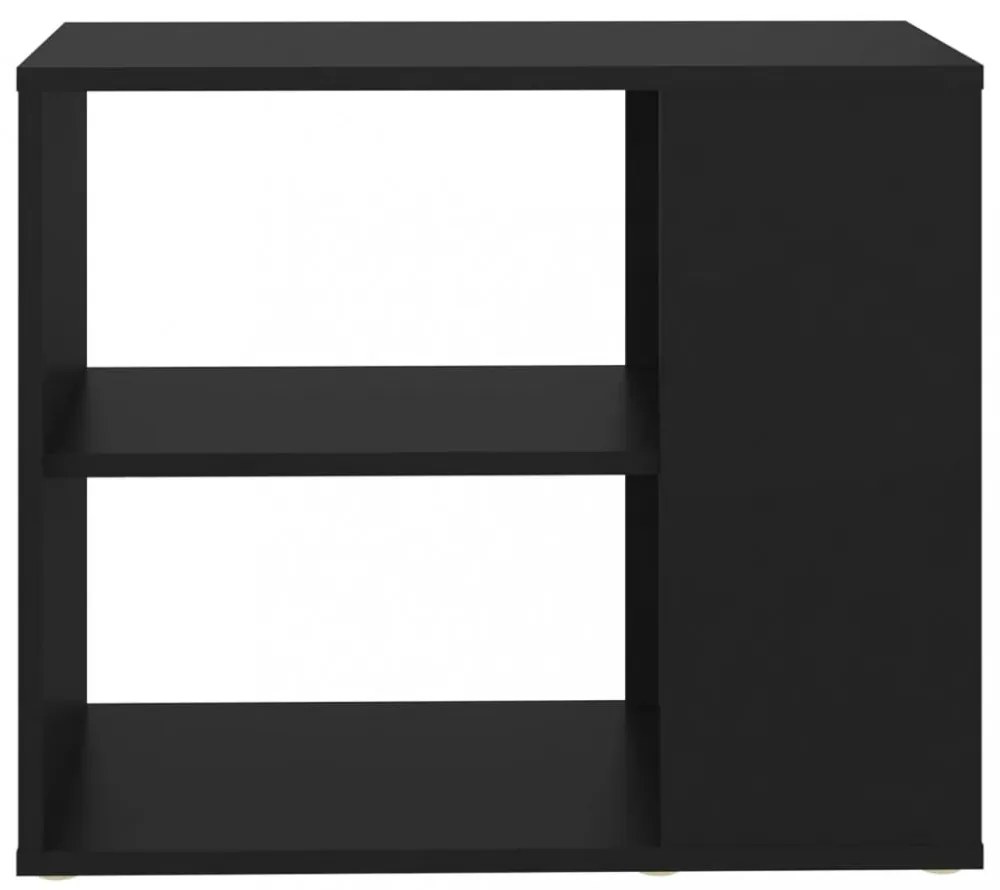 fekete szerelt fa kisszekrény 60 x 30 x 50 cm