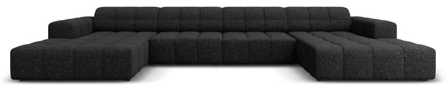 Antracitszürke sarokkanapé (U alakú) Chicago – Cosmopolitan Design