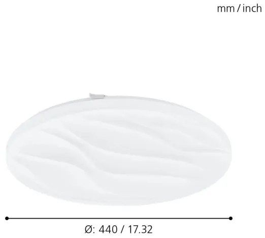 Eglo 99344 - LED Mennyezeti lámpa BENARIBA LED/22W/230V