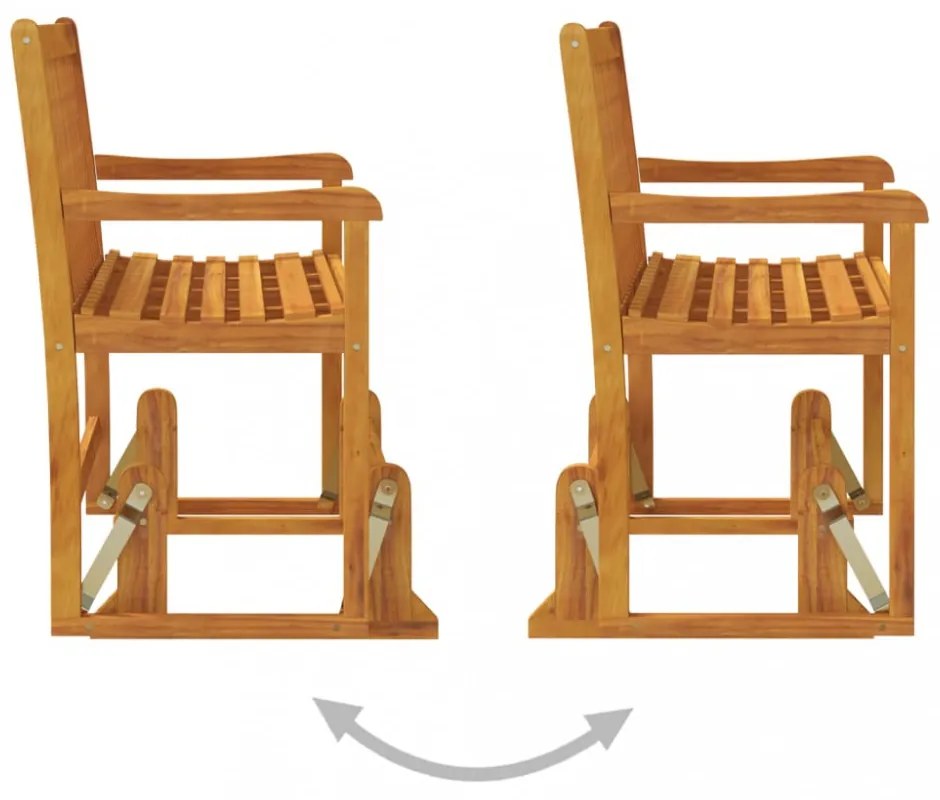 tömör akácfa kerti hintapad 110 cm