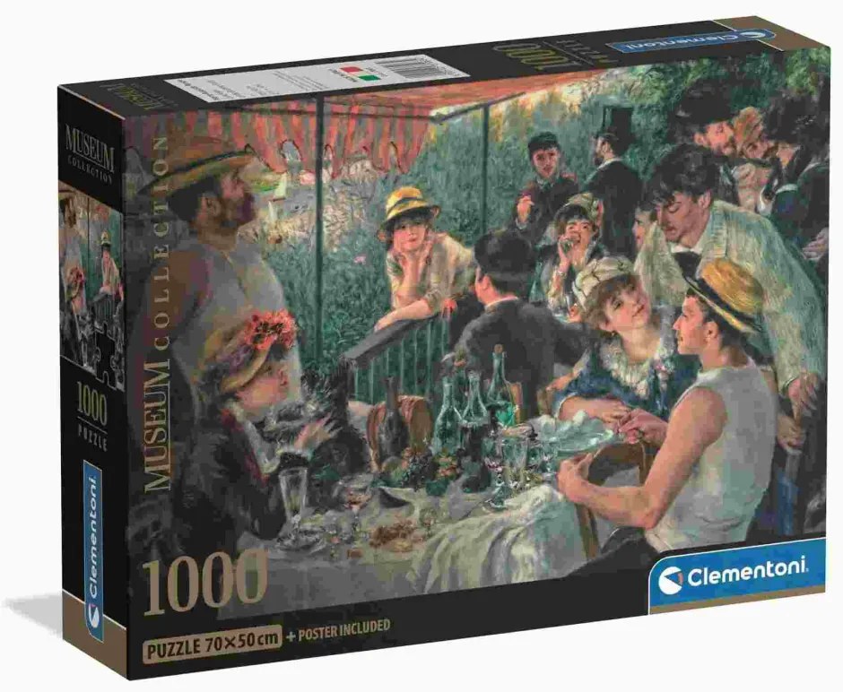 Művészet A csónakázó társaság ebédje Renoir 1000 db-os Compact puzzle Clementoni