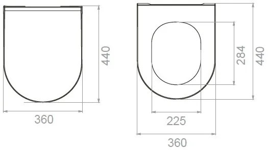 CeraStyle CITY SLIM WC ülőke - MATT SZÜRKE - duroplast - lecsapódásgátlós - könnyen levehető