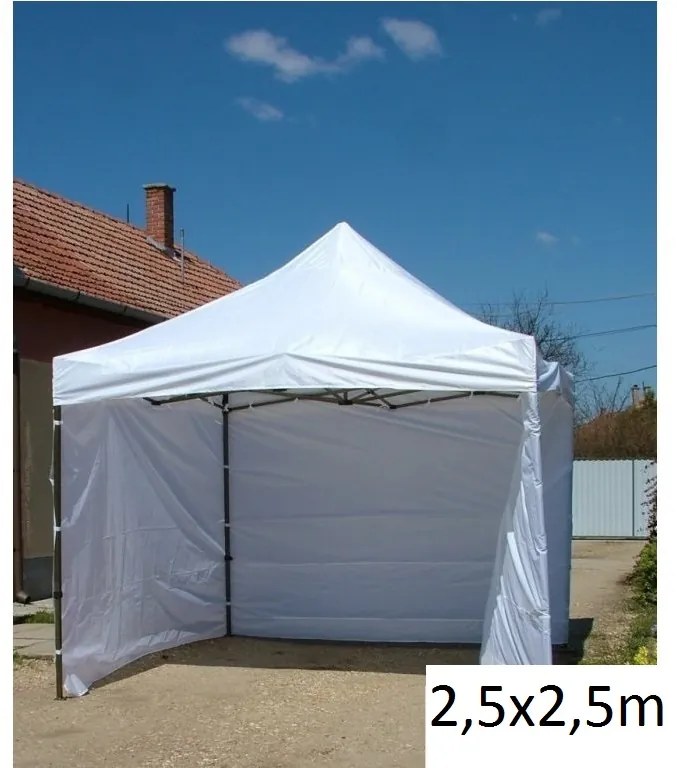 Összecsukható sátor 2,5 x 2,5 fehér SQ