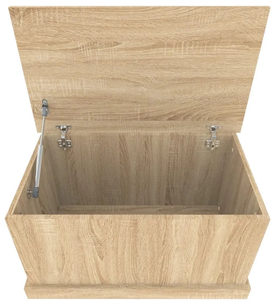 sonoma tölgyfa tárolóláda 70 x 40 x 38 cm rétegelt fa