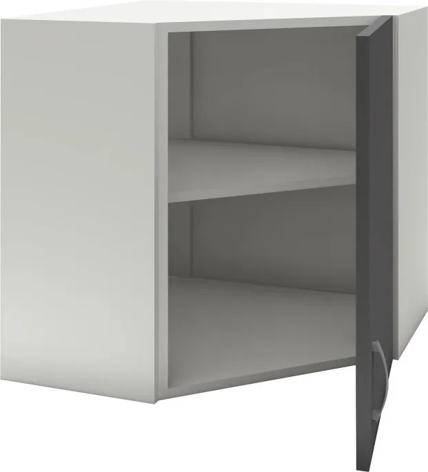 Benita 1 ajtós Felső konyhaszekrény Antracit-Fehér 60x60x60 cm N