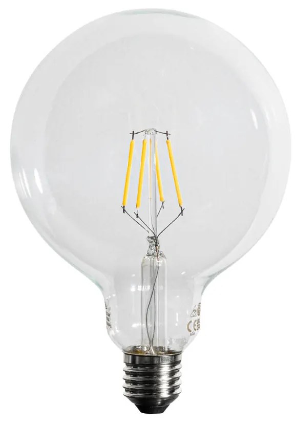 5 db E27 3-lépcsős dimmelhető LED spirál izzószál G125 4W 450lm 3000K