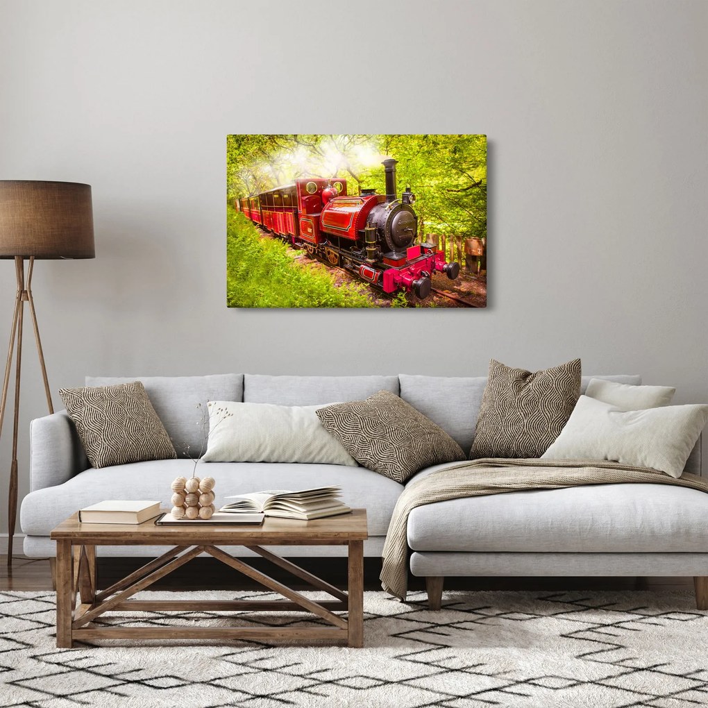 Egy gőzvonat képe (90x60 cm)