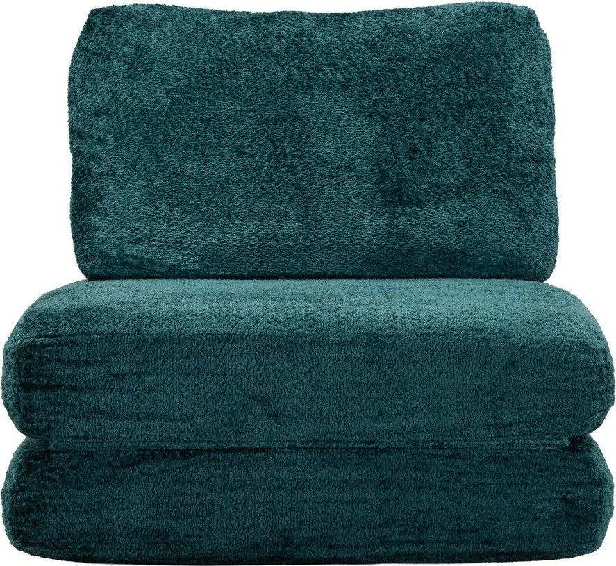 Kékeszöld kinyitható buklé fotel Faster – Mauro Ferretti