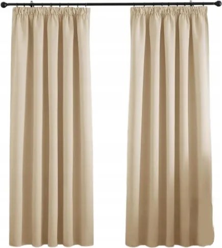 Sötétítő Függöny Miulee 140X245 CM Bézs Dekoratív