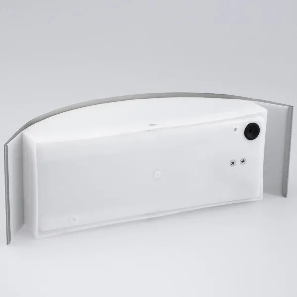 Kültéri fali lámpa 1xE27/14W/230V IP44 matt króm