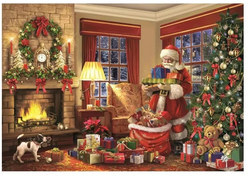 Karácsonyi Santa's Visit 1000 db-os puzzle Clementoni