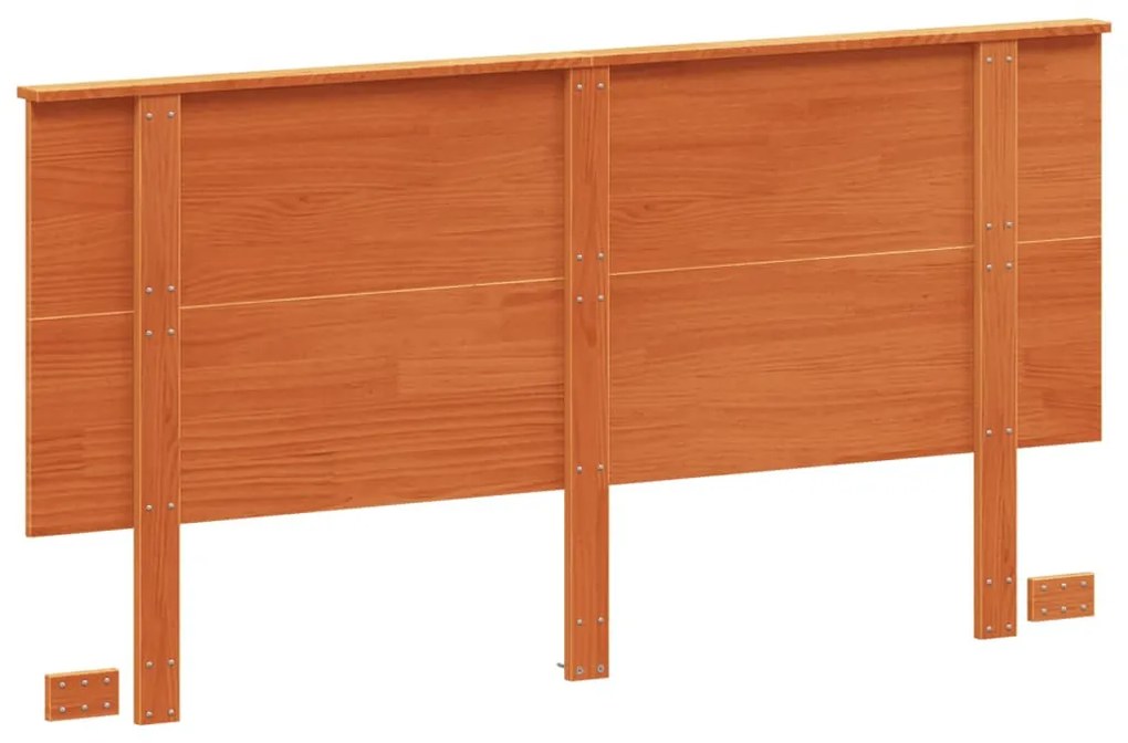 viaszbarna tömör fenyőfa fejtámla 160 cm