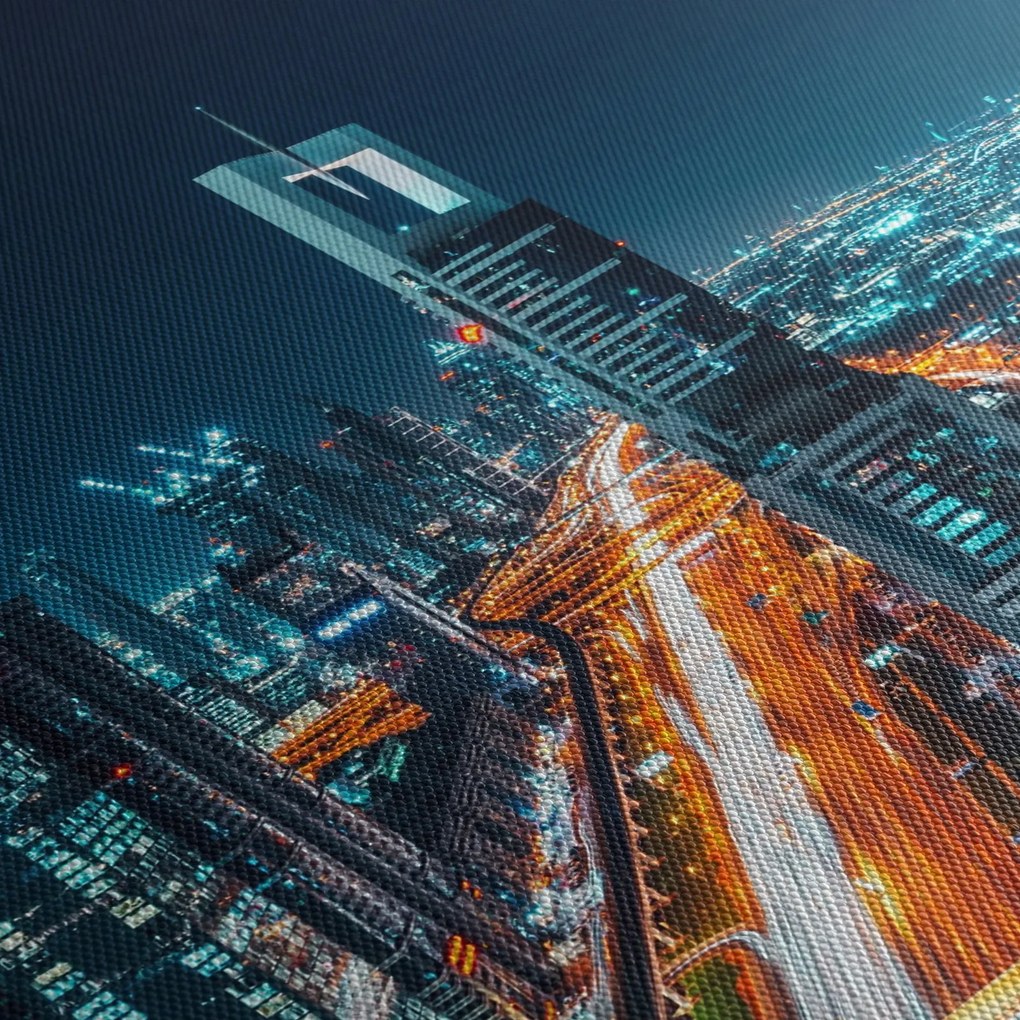 Kép - Dubai éjszaka (120x50 cm)