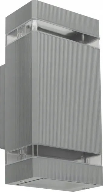 Edo Panam Kültéri Fali Lámpa, Kerti Lámpa, Homlokzati Lámpa 2xGU10 Szürke IP44