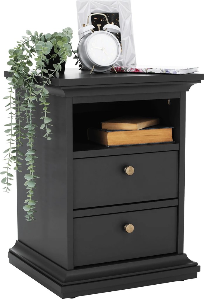 Éjeliszekrény, szürke, PARIS 70302