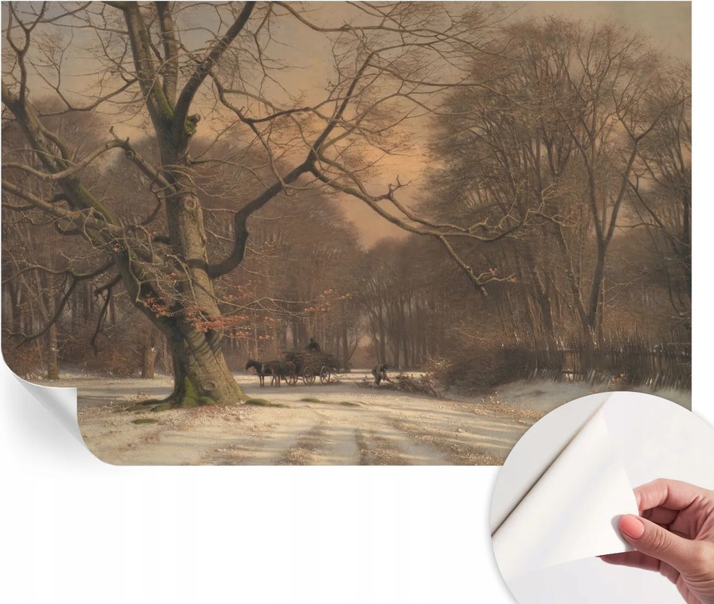 Öntapadós Dekoratív Fotótapéta Hálószobába Téli tájkép 104x70 cm