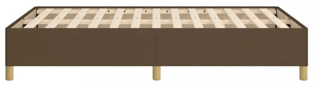 sötétbarna szövet ágykeret matrac nélkül 120x200 cm