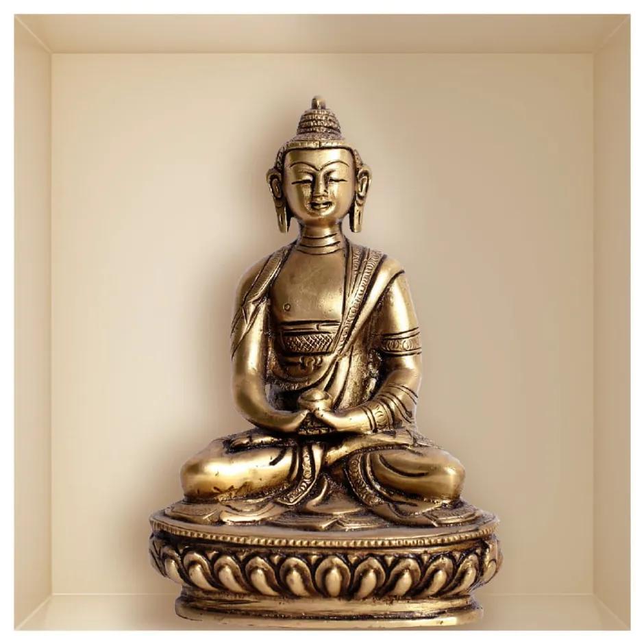 Buddha Statue 3D hatású öntapadós matrica - Ambiance