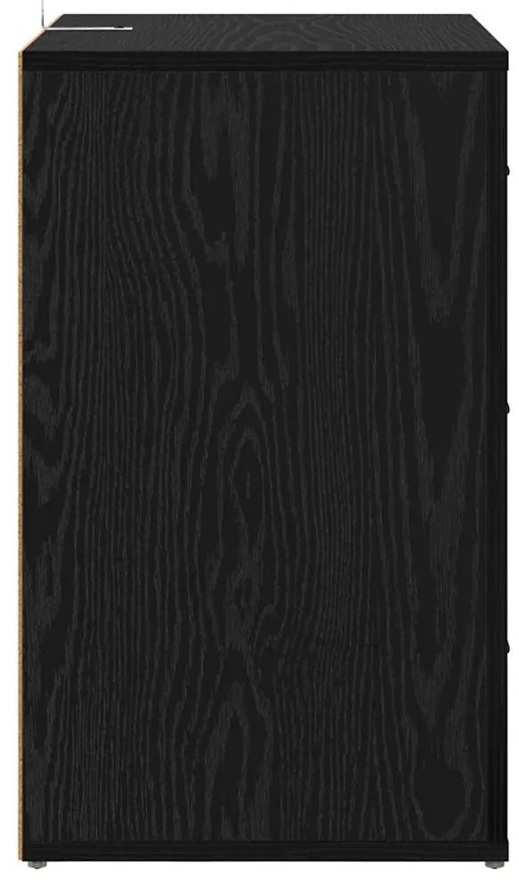 Éjjeliszekrény fiókkal Musta tammi 50 x 36 x 60 cm Faanyag